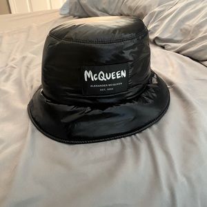 Black Alexander McQueen bucket hat brand new never worn tags still attached